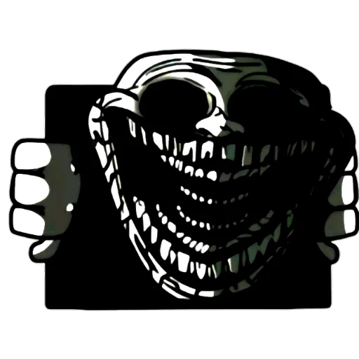🤘 Стикер «trollface creepy» для Telegram