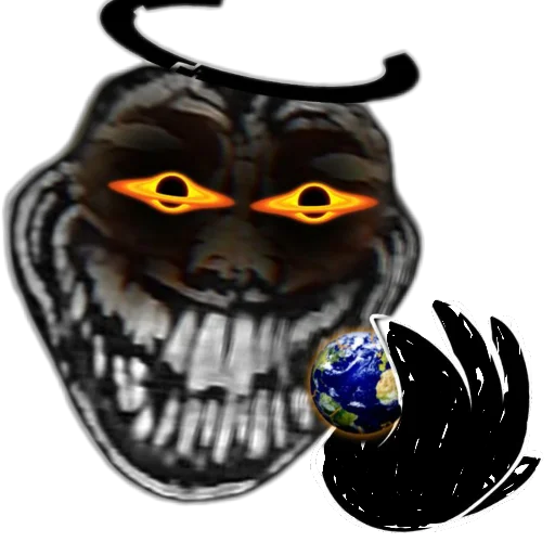 🌍 Стикер «TROLL FACE HORROR» для Telegram