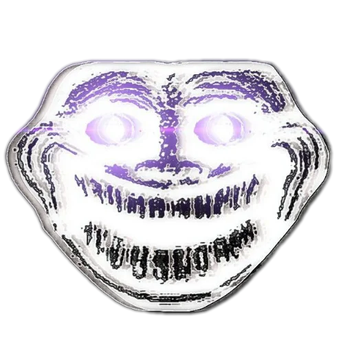 👄 Стикер «TROLL FACE HORROR» для Telegram
