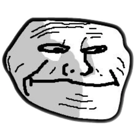 😕 Стикер «TROLL FACE HORROR» для Telegram