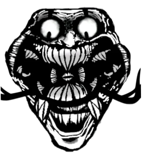 ☠ Стикер «TROLL FACE HORROR» для Telegram