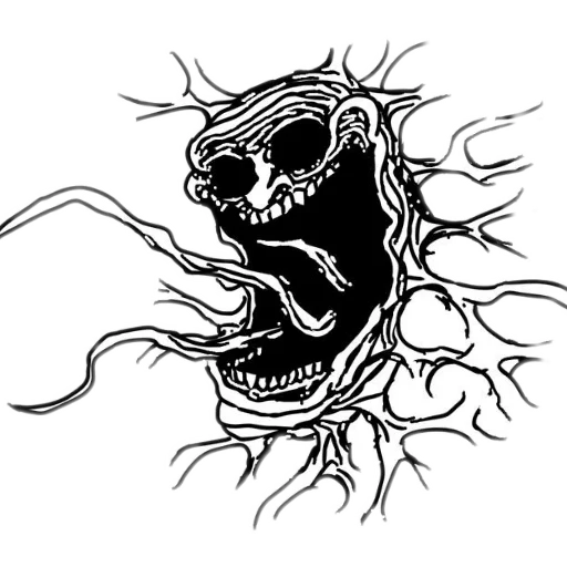 👍 Стикер «TROLL FACE HORROR» для Telegram