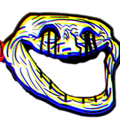 🚦 Стикер «TROLL FACE HORROR» для Telegram