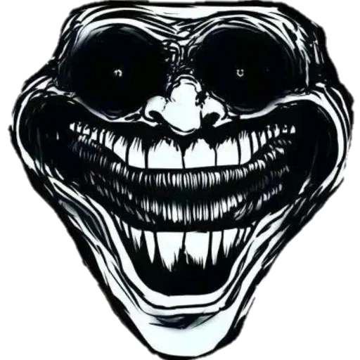 🥽 Стикер «TROLL FACE HORROR» для Telegram