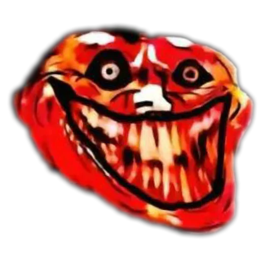 👄 Стикер «TROLL FACE HORROR» для Telegram