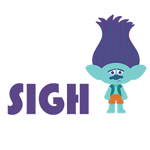 😕 Стикер «Trolls» для Telegram