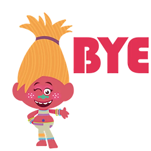 👧 Стикер «Trolls» для Telegram