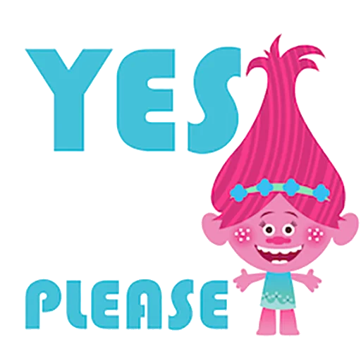 👍 Стикер «Trolls» для Telegram