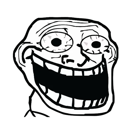 😱 Стикер «Troll-World» для Telegram