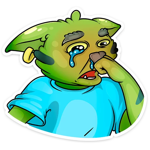 😢 Стикер «Троллян» для Telegram