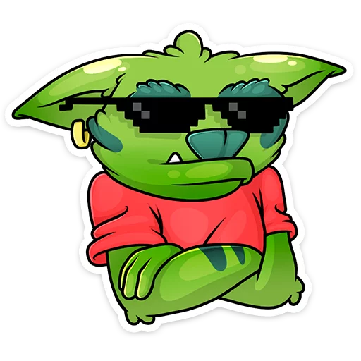 😎 Стикер «Троллян» для Telegram