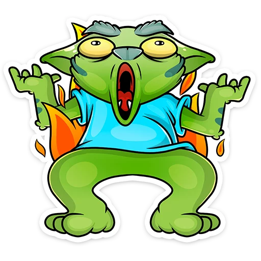 😡 Стикер «Троллян» для Telegram