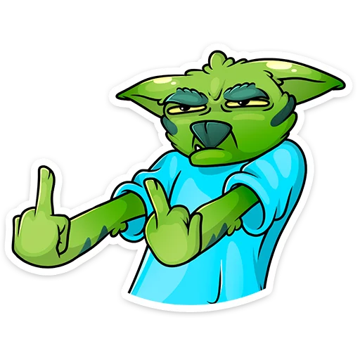 🖕 Стикер «Троллян» для Telegram