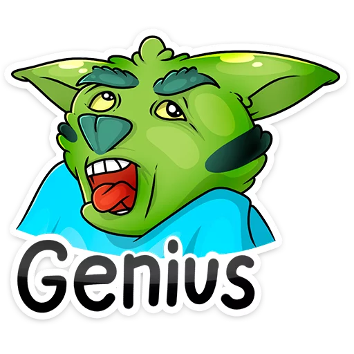 ☝️ Стикер «Троллян» для Telegram