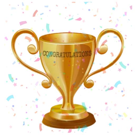 🏆 Стикер «Trophy Congrats» для Telegram