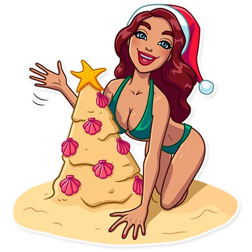 👋 Стикер «Tropical Holidays» для Telegram