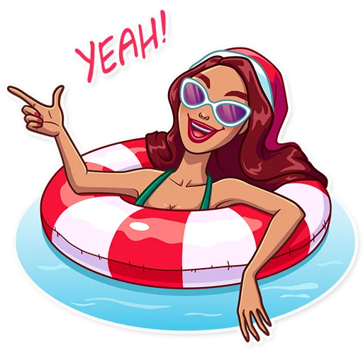 😎 Стикер «Tropical Holidays» для Telegram