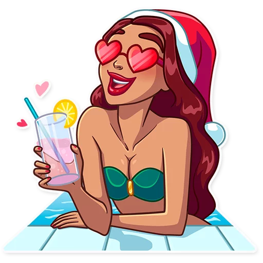 😍 Стикер «Tropical Holidays» для Telegram