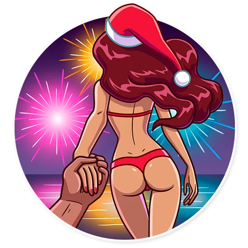 🎆 Стикер «Tropical Holidays» для Telegram