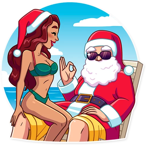 👌 Стикер «Tropical Holidays» для Telegram