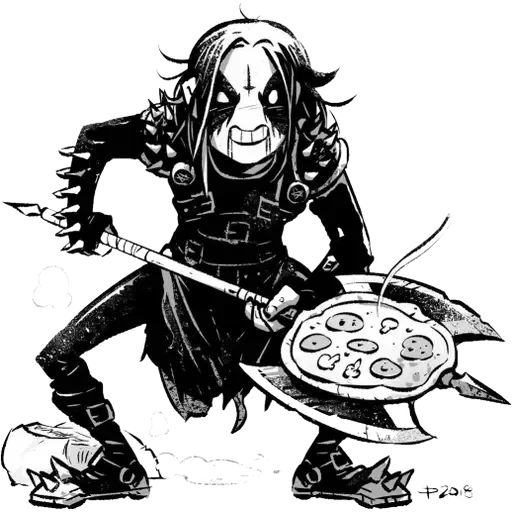 🍕 Стикер «True Black Metal» для Telegram