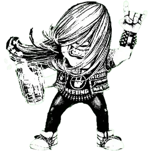 🤘 Стикер «True Black Metal» для Telegram