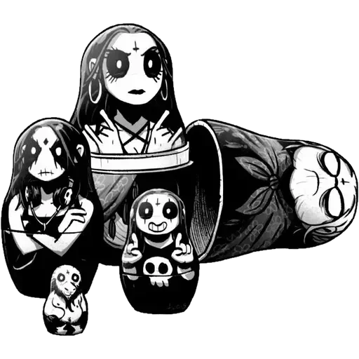🪆 Стикер «True Black Metal» для Telegram