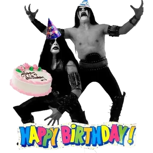 🎂 Стикер «True Black Metal» для Telegram