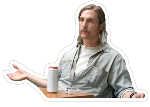 😳 Стикер «true-detective-captionless» для Telegram
