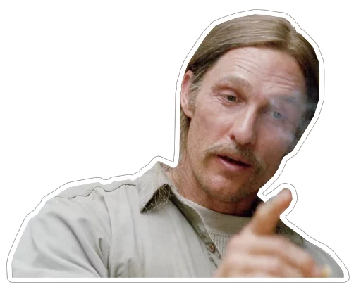 😀 Стикер «true-detective-captionless» для Telegram