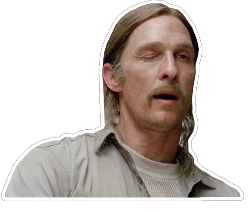 😉 Стикер «true-detective-captionless» для Telegram