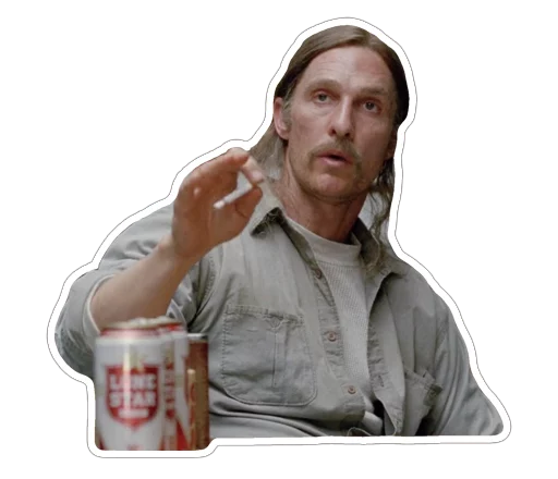 😼 Стикер «true-detective-captionless» для Telegram