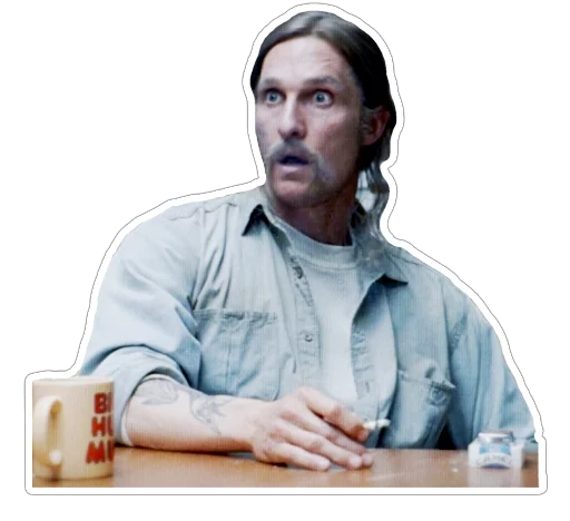 😮 Стикер «true-detective-captionless» для Telegram