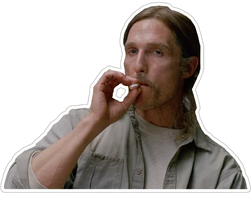 😎 Стикер «true-detective-captionless» для Telegram