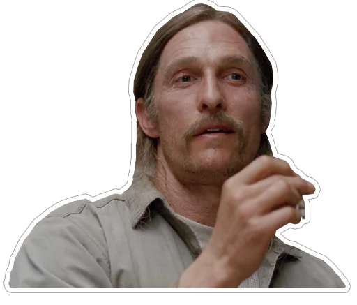 😵 Стикер «true-detective-captionless» для Telegram