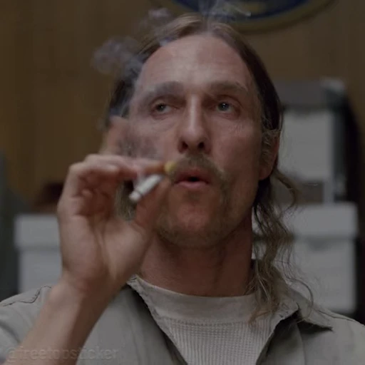 👆 Стикер «True Detective» для Telegram