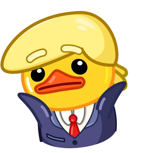 🤷 Стикер «Trump Duck» для Telegram