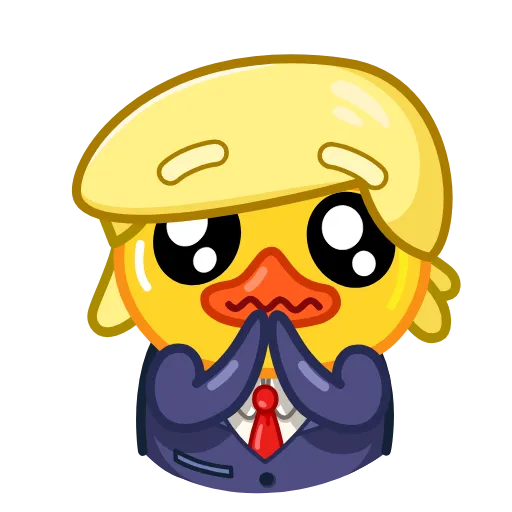 🙏 Стикер «Trump Duck» для Telegram