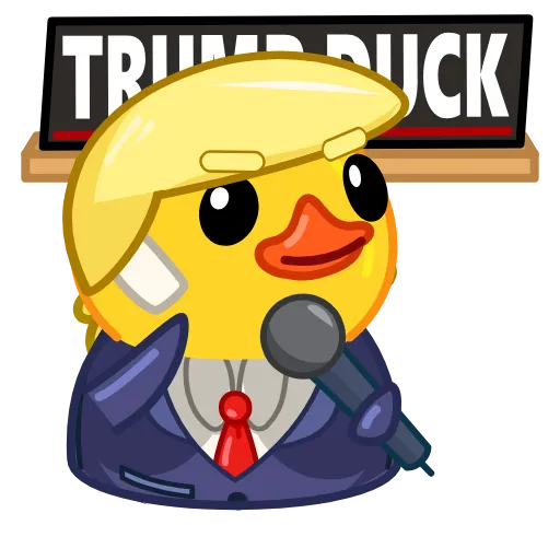 👂 Стикер «Trump Duck» для Telegram