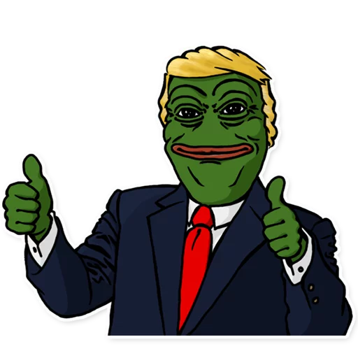 👍 Стикер «PepeTrump» для Telegram