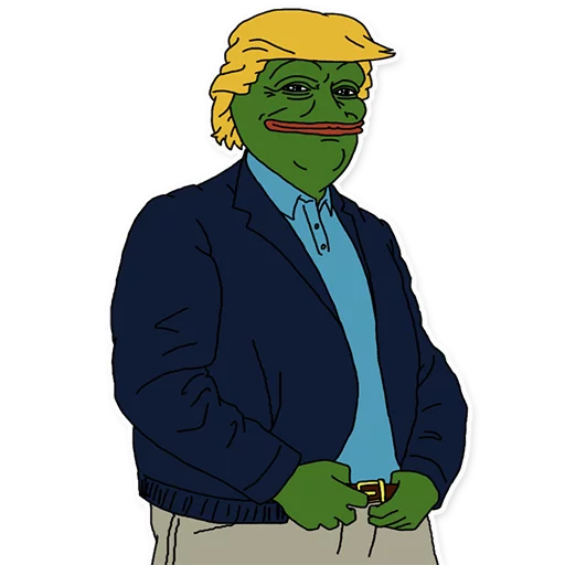 😌 Стикер «PepeTrump» для Telegram