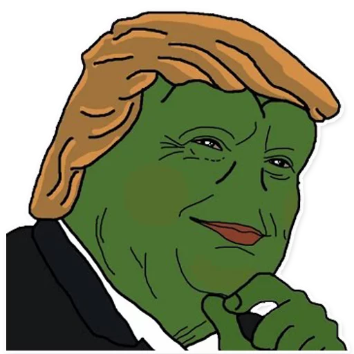 😉 Стикер «PepeTrump» для Telegram