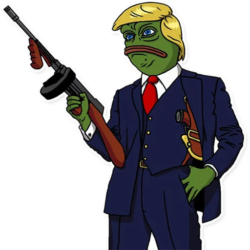 😠 Стикер «PepeTrump» для Telegram