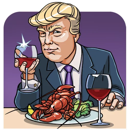 🍷 Стикер «Trump» для Telegram