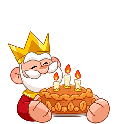 🎂 Стикер «Царь Без Текста» для Telegram