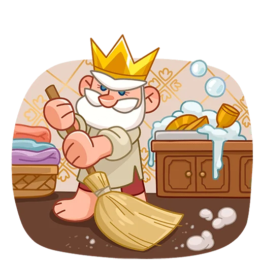 🧹 Стикер «Царь Без Текста» для Telegram