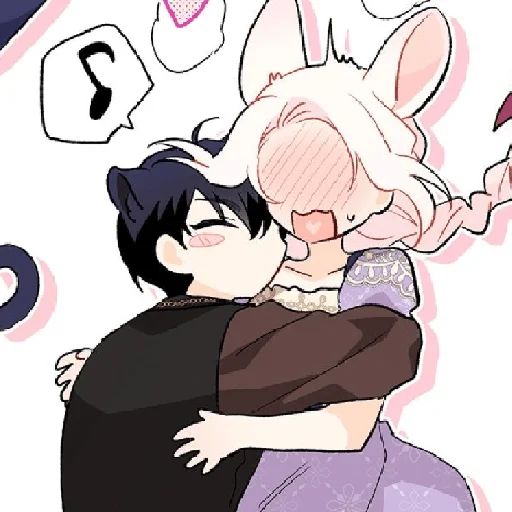 🤗 Стикер «The Symbiotic Relashionship between a rabbit and a black panther» для Telegram