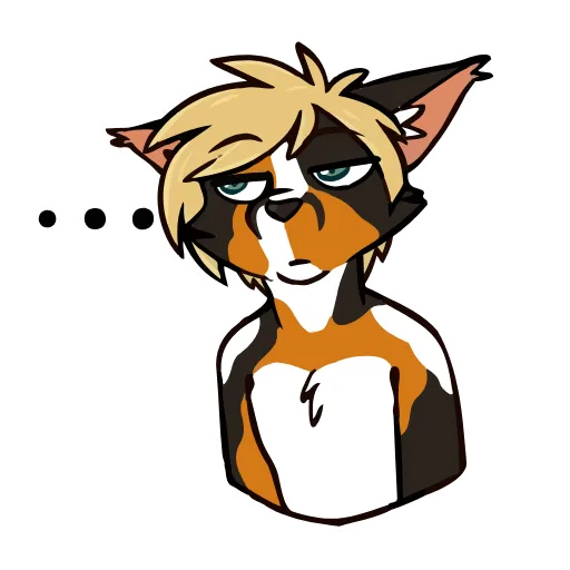 😐 Стикер «Tsuki Animated!» для Telegram