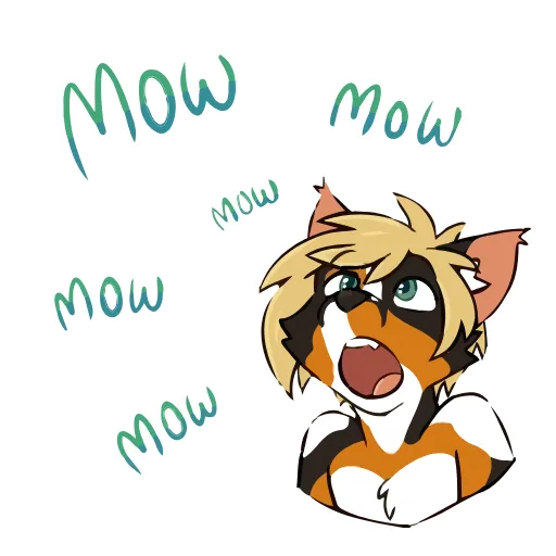 🐱 Стикер «Tsuki Animated!» для Telegram