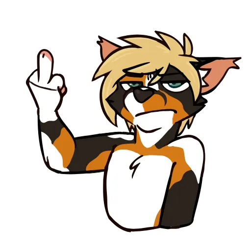 🖕 Стикер «Tsuki Animated!» для Telegram
